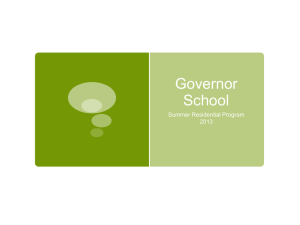 Governor School