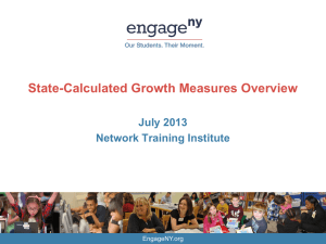 State Calculated Growth Measures Overview