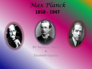 Max Planck - mscastillobiology