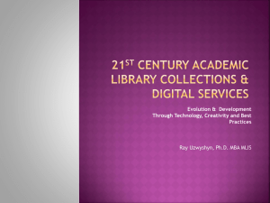 21st Century Academic Library Collections and