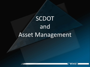 SCDOT and Asset Management by David Cook
