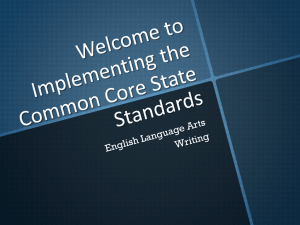 Writing Standards PowerPoint - Common Core Resources & Guides