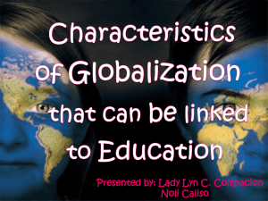 Lady Lyn C. Compacion Noli Caliso Globalization