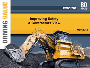 Safety A Contractor`s Viewpoint