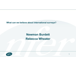 So what can we believe about international surveys?
