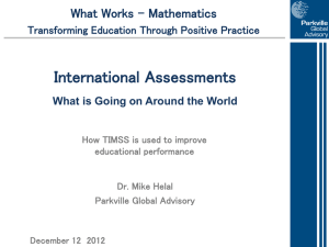 The Importance of International Assessments
