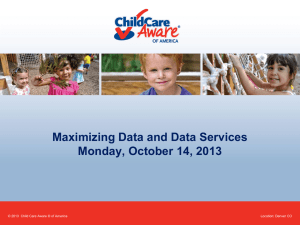 SNLI Maximizing Data Presentation - National Association of Child