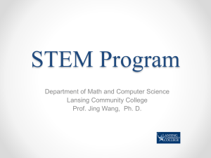 STEM Math Presentation - Lansing Community College