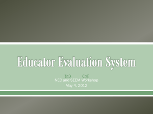 Presentation for Teacher Evaluation for NEC and SEEM