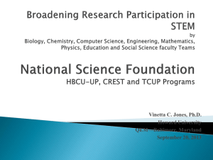 Broadening Research Participation in STEM