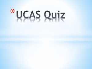 UCAS Quiz Question 1