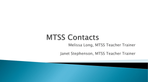 MTSS Contacts Presentation 12.2.13