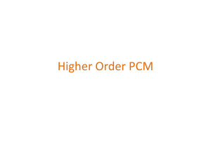 Higher Order PCM