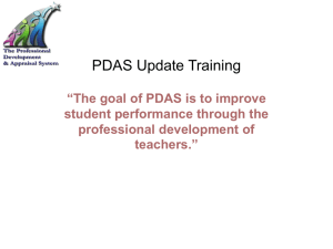 PDAS Update Training