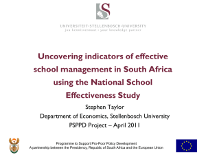 Uncovering indicators of effective school management