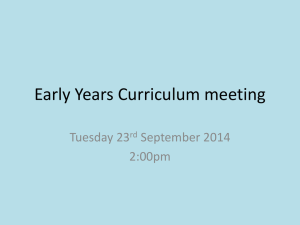 to access the Reception Curriculum Meeting 23rd Sept 2014