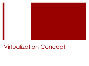 1. Virtualization Concept