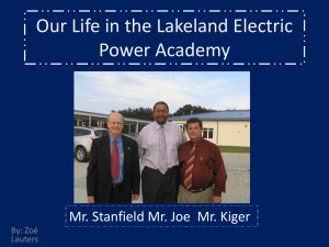 Our Life in the Lakeland Electric Power Academy
