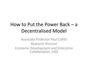 Paul Collits Presentation - Regional Development Australia