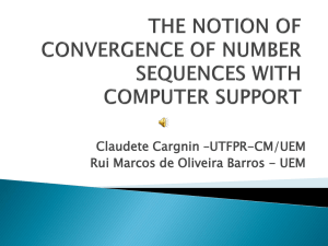 the notion of convergence of number sequences with