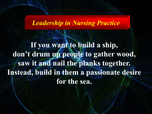 Leadership in Nursing