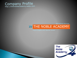 Slide 1 - The Noble Academy, Pune