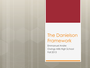 The Danielson Framework
