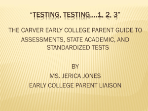 Testing Information - Atlanta Public Schools