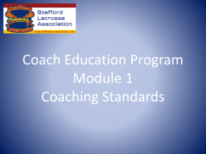 National Coaching Standards