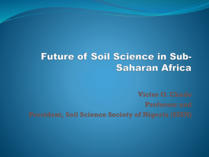 Future of Soil Science in SSA