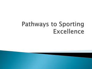 Pathways to Sporting Excellence