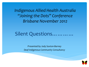 Jody Saxton-Barney - Indigenous Allied Health Australia