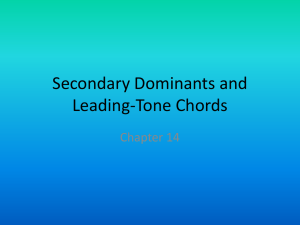 Secondary Dominants and Leading