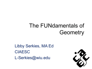 The FUNdamentals of Geometry