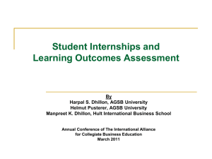 Student Internships and LOA