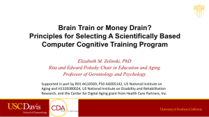 Elizabeth Zelinski – Brain Train or Money Drain?