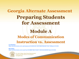 Teach, then Assess! - Georgia Department of Education