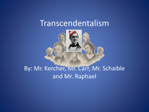 Transcendentalism Model PowerPoint