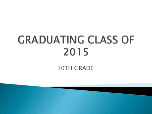 GRADUATING CLASS OF 2015