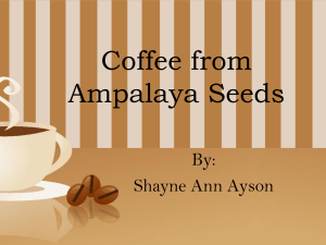 Coffee from Ampalaya Seeds - ids