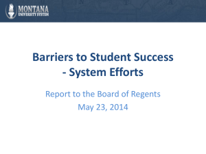 Addressing Barriers to Student Success