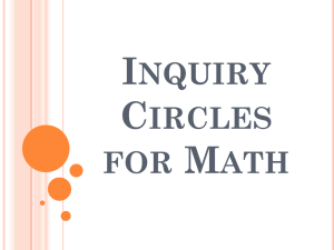 Inquiry Circles for Math
