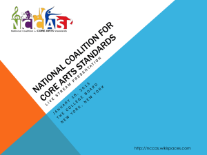 National Coalition for Core Arts Standards - NCCAS