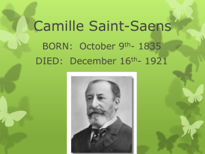 Camille Saint-Saens - Mosinee School District