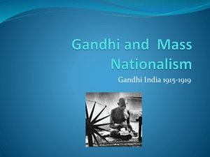 Gandhi and Mass Nationalism