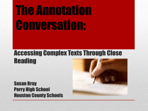 The Annotation Conversation