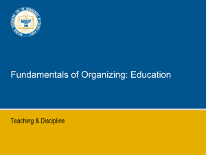 Fundamentals of Education Organizing