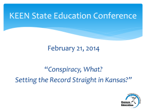 Conspiracy, What? Setting the Record Straight in Kansas?