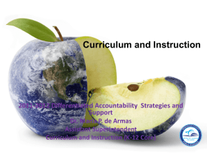 Differentiated Accountability Strategies & Support - Miami