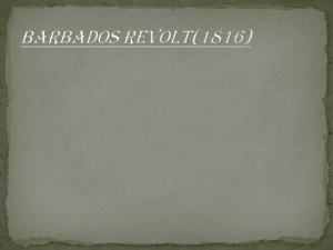 BARBADOS REVOLT(1816)